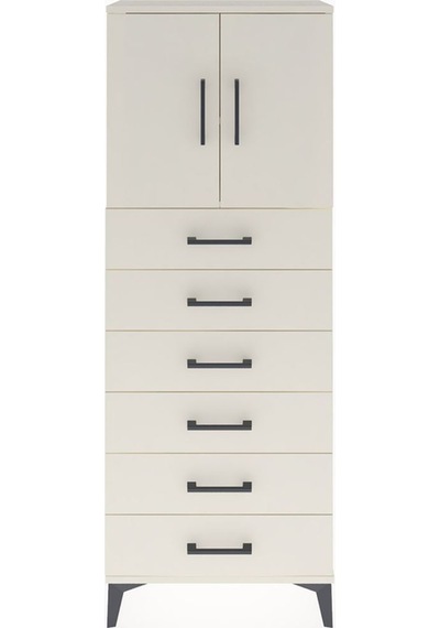 Arges Dolap 2 Raflı 6 Çekmeceli 2 Kapaklı 60x30x163 Aytaşı-ay... Aytaşı