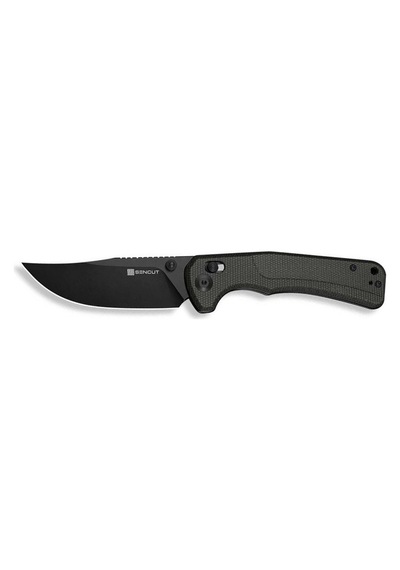 Sencut Slybolt Dark Green Canvas Micarta Handle Black 9cr18mov Blade Kamp Çakı Yeşil