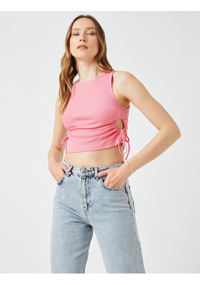 Koton Crop Atlet Pencere Detaylı Bisiklet Yaka Pamuklu Pembe 2sak10414ek Gül Koton Crop Atlet Pencere Detaylı Bisiklet Yaka Pamuklu Pembe 2sak10414ek Gül