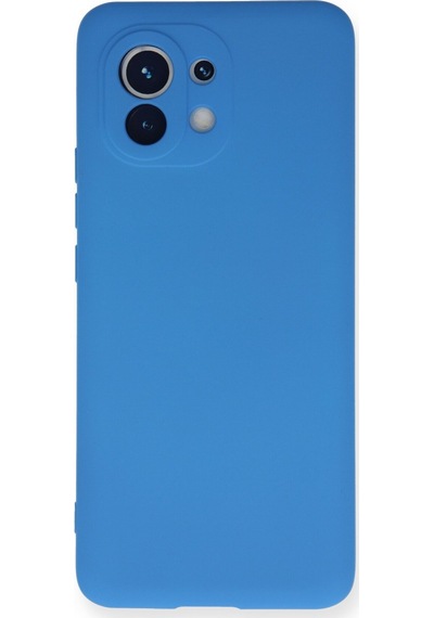 Xiaomi Mi 11 Uyumlu Kılıf Nano İçi Kadife Silikon - Mavi
