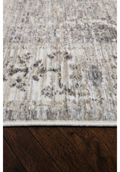 Vivanni Home Ashlynn Polyester Vintage Halı Pamuk Atkı Tabanlı Modern Dokuma Ev Halısı Gri