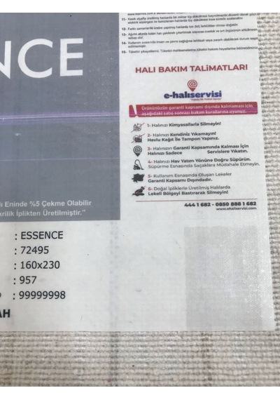 Padişah Halı Essence 72495 957 Serisi Akrilik Salon Oturma Yatak Odası Halısı Krem - Gri - Bej