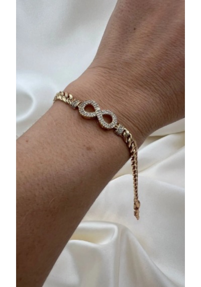 Bb Xuping Sonsuzluk Rose Gold Bileklik Altın