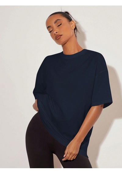 Uyguntarz Sırt Kral Kelebek Baskılı T-shirt Lacivert