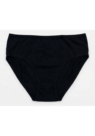 12 Adet Özten Bayan Yüzde Yüz Pamuk Ribana Bikini Külot 205 Siyah
