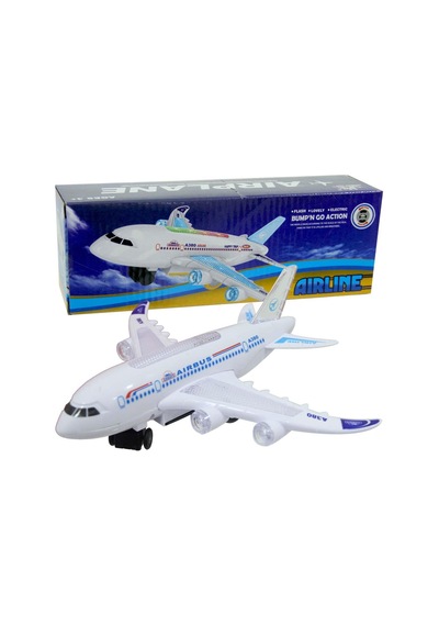 Airline Pilli Işıklı Sesli Çarp-Dön  Uçak