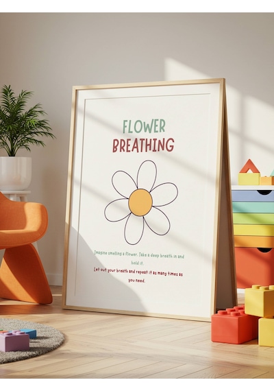 Flower Breathing Dijital Baskı Poster Çerçevesiz