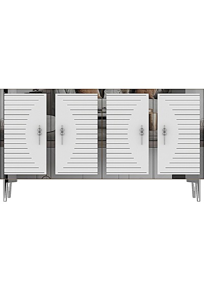 Ka1207bs Tuna120 Konsol, Kahve Köşesi Ve Tv Sehpası Beyaz-sılver 120cm Beyaz-sılver Ka1207bs Tuna120 Konsol, Kahve Köşesi Ve Tv Sehpası Beyaz-sılver 120cm Beyaz-sılver