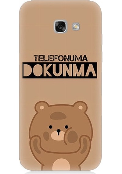 Samsung Galaxy A7 2017 Uyumlu Telefonuma Dokunma Ayıcık Desenli Silikon Kılıf
