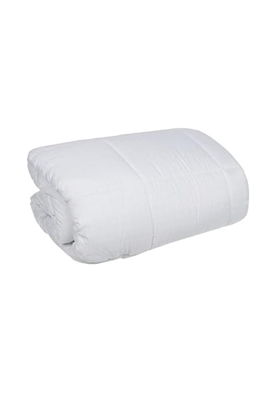Taç Düz Polyester Yorgan, Beyaz, Size Abanoz