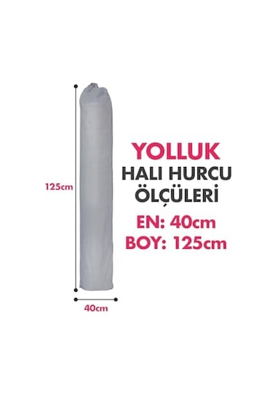 Halı Hurcu, Halı Saklama Kılıfı, Halı Organizeri Gri, Yolluk Hurcu Açık Indigo