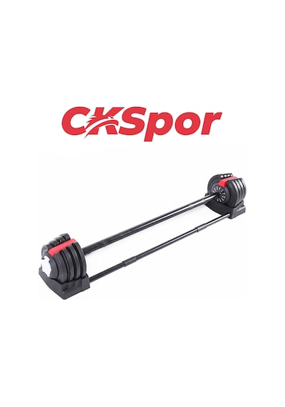 CKSpor 3 Ü 1 Arada Ayarlanabilir Ağırlık Seti 18 Kg Dambıl Halter Ve Kettlebell Fonksiyonlu Profesyonel Fitness Ekipmanı