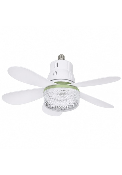 Tavan Fanı + Led Aydınlatma E27 Duy 3 Kademeli Kumandalı Sessiz Mini Tavan Vantilatörü 520mm