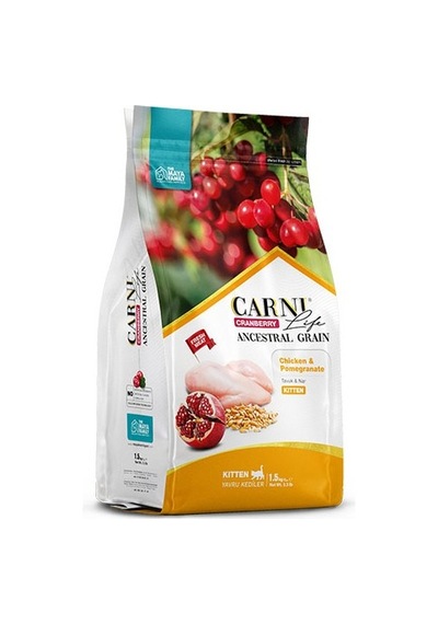 Carni Life Cranberry Ancestral Grain Chicken Yavru Kedi Maması 1500 G