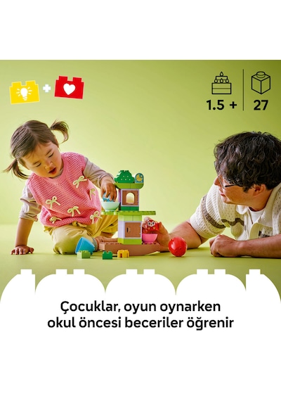 LEGO® DUPLO® Denge ve Dizme Ağacı 10440 - 18 Ay ve Üzeri Küçük Çocuklar için Eğitici Oyuncak Yapım Seti (27 Parça)