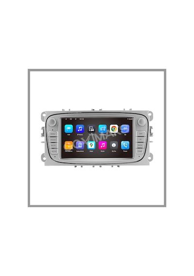 Govimaks Ford Connect-mondeo-focus Uyumlu Oval Gri 4 Gb Ram 64 Gb Hafıza Androıd Multımedıa Teyp 7"