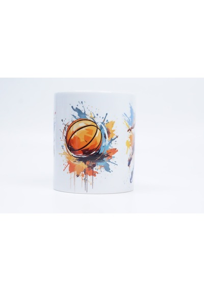 Splash Dunk Seramik Kupa Beyaz - Çok Renkli