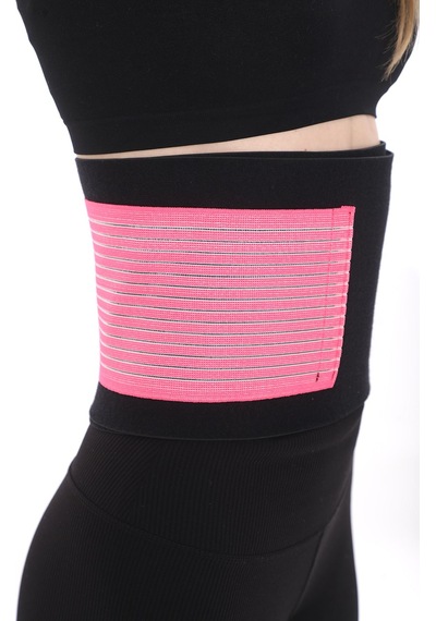 Sh Mağazacılık Unisex Termal Terleten  Pembe  Bel Korse Kemer Pembe