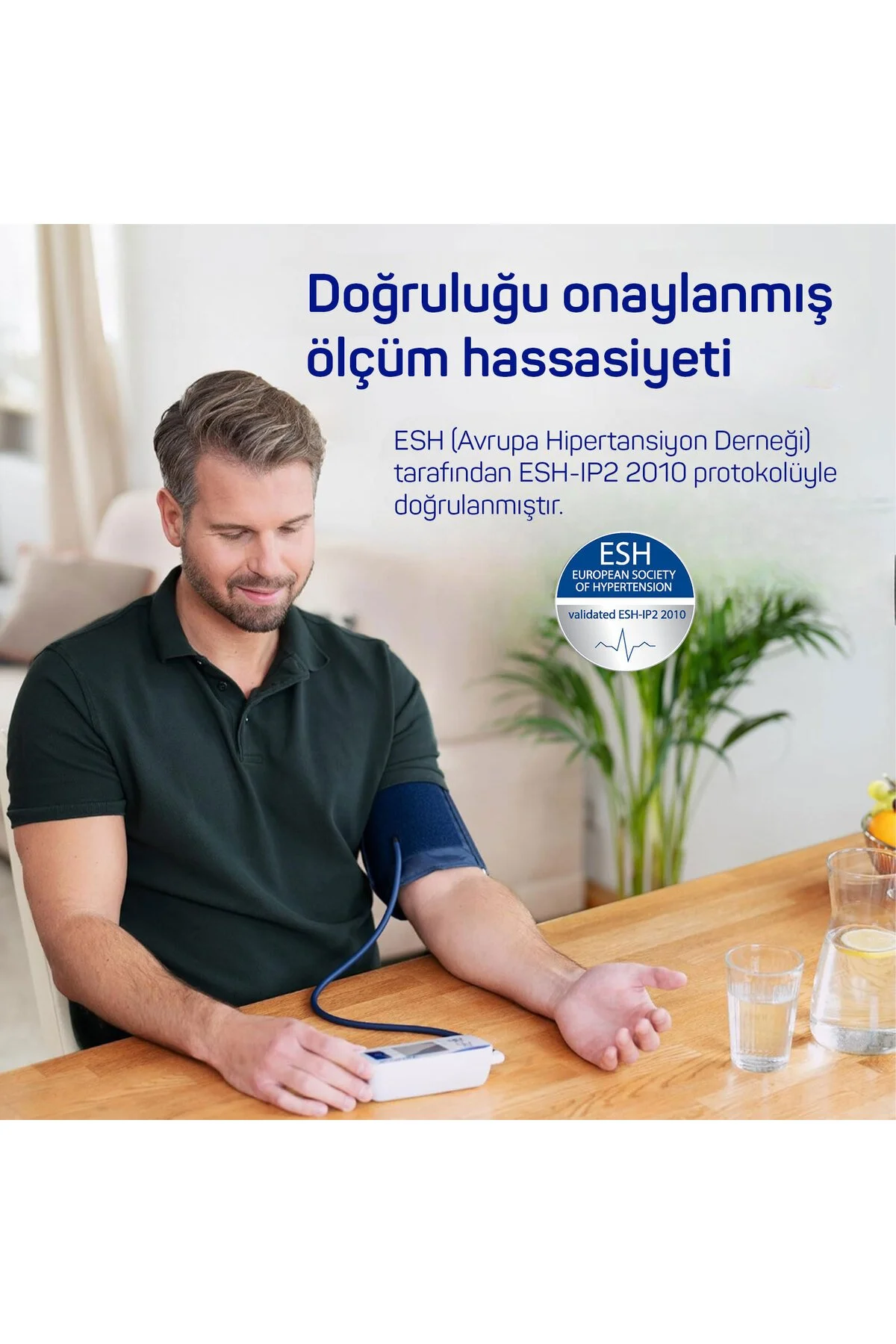 Veroval Compact Üst Koldan Dijital Tansiyon Aleti Geniş Manşonlu Aritmi Tespiti Yapan Tansiyon Ölçer