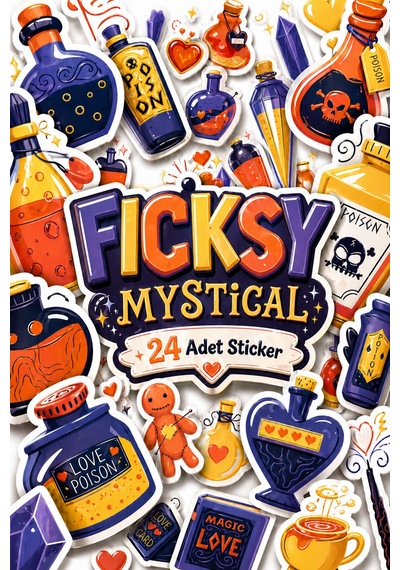 Mistik Sticker Seti - 24 Adet Etiket Çıkartma Diğer