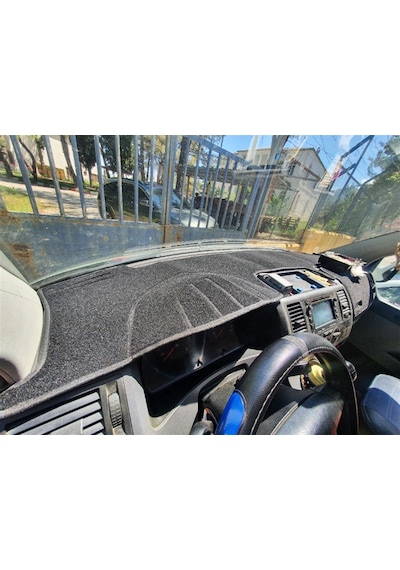 2003-2016 Modellerine Uygun Volkswagen Transporter T5 Torpido Koruma Halısı Siyah Kenar Renk Siyah