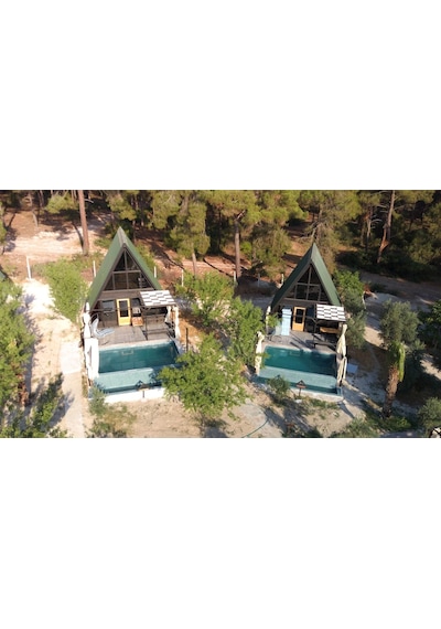 Masifev Stella 70M2 2+1 Dev Üçgen Ahşap Ev