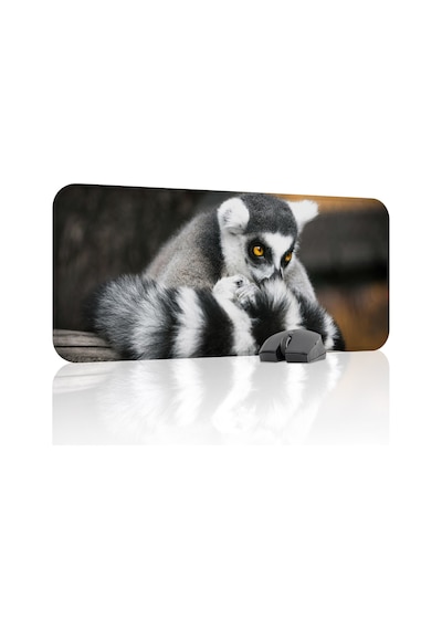 Lemur Kaymaz Dikişli Kauçuk Oyuncu Mousepad V5 - 70x30 Xl Gaming Mouse Pad Fare Altlığı