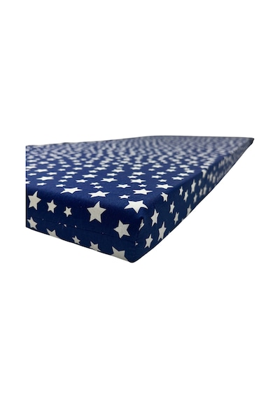 Sünger Yatak 80x180x6 Cm, Yer Yatağı,yer Minderi,şantiye,karavan,deprem Yatağı-lacivert Yıldız