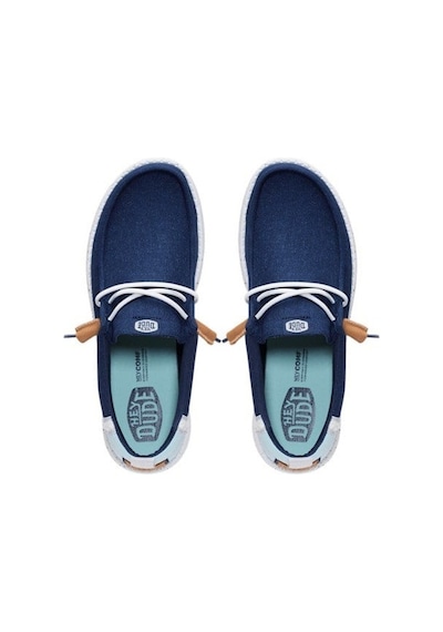 Hey Dude Wally Craft Linen Erkek Günlük Ayakkabı-33142 Lacivert-mavi