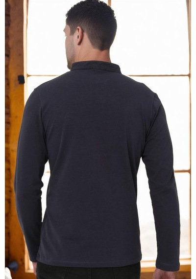 V4009 Dewberry Erkek Sweatshırt-lacivert-1 Lacivert-1