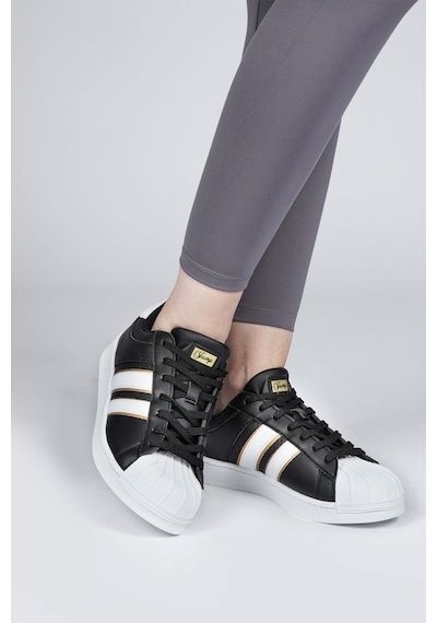28787 Siyah - Beyaz Kadın Sneaker Günlük Spor Ayakkabı