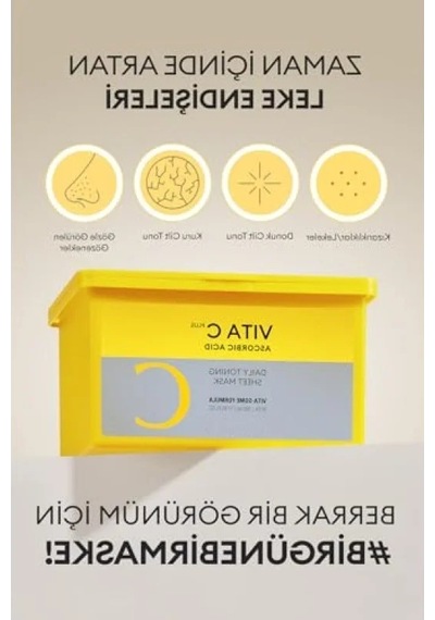 C Vitamini İçerikli Leke Karşıtı Günlük Maske - 30 Adet