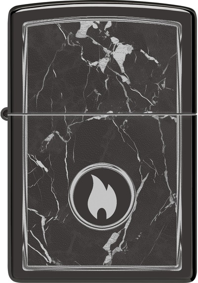 Zippo Marble Flame Dizayn Çakmak Füme