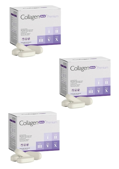 Collagen Forte Platinum Tip 1,2,3,5 Ve Tip 10 Kolajen 90 Tablet 3 Adet