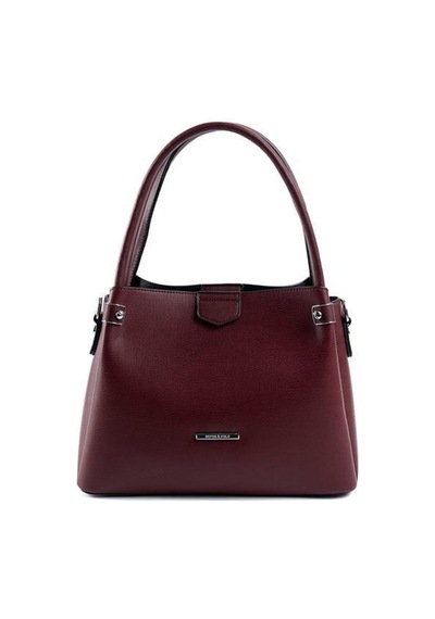 Silver Polo Sp1254 Kadın El Çantası Düz Bordo-bordo