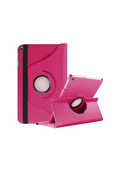 Goocamp Galaxy Tab A 10.1 2019 T510 Uyumlu Dönebilen Standlı Kılıf-pembe Koyu Tablet Kılıfı