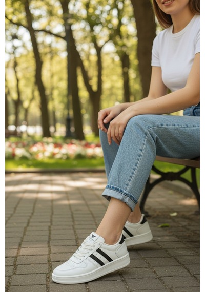 Pro Hayper Srh 174217 Kadın Sneaker Beyaz Siyah
