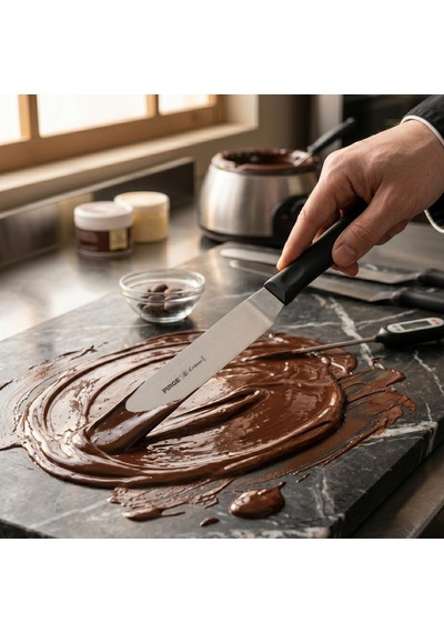 Pasta Paleti 20 Cm Yuvarlak Uçlu Profesyonel Krema Sürme Spatulası Diğer