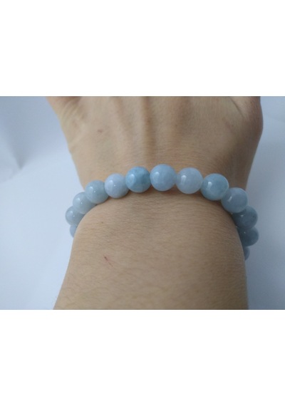Balıkhediyelikfoto Akuamarin Taşi Bileklik Doğaltaş Unisex Bileklik N11.67971 Çok Renkli
