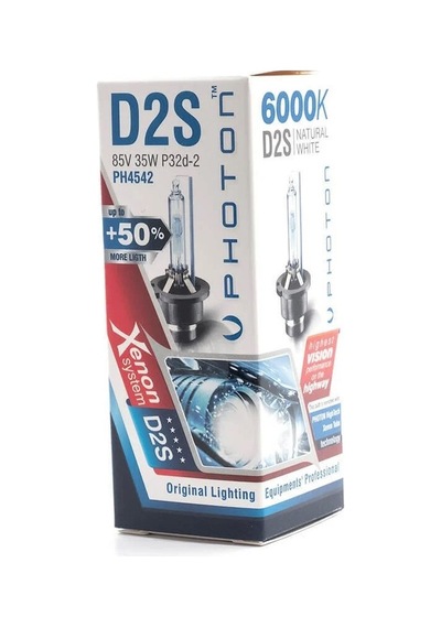 PHOTON D2S 6000K +%50 FAZLA IŞIK FAR AMPÜL TAKIMI (2 ADET)