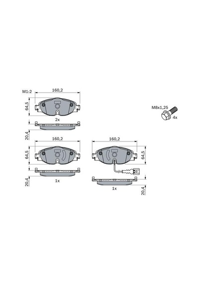 Seat Leon 2012 - 2019 Ön Fren Balata Takımı - Bosch
