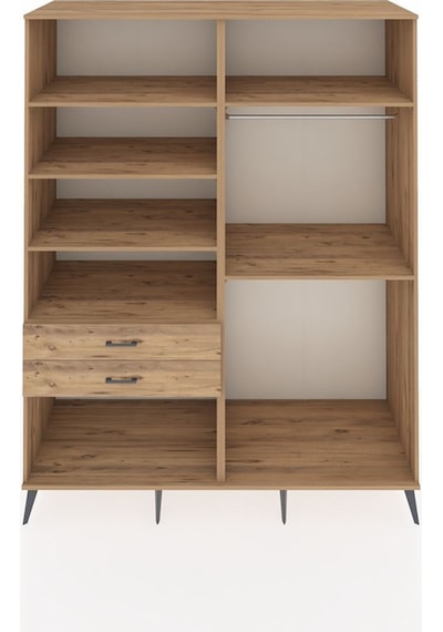 Kronos Gardrop 6 Raflı 2 Çekmeceli 2 Askılı 176x59x221 Çam-çam Beyaz Kronos Gardrop 6 Raflı 2 Çekmeceli 2 Askılı 176x59x221 Çam-çam Beyaz