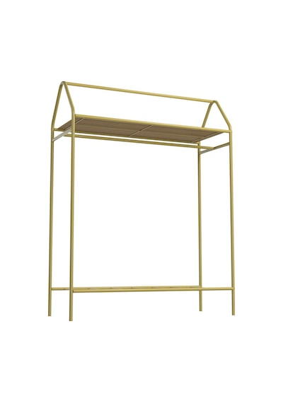 Metallica Concept Home Hanger Gold Elbise Askılığı Raflı New Design Konfeksiyon Askısı Ayaklı Askılık Altın