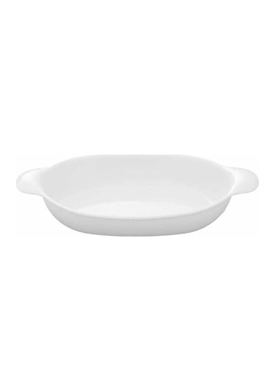 Organic Porselen Oval Fırın Kabı 36 Cm Beyaz Diğer