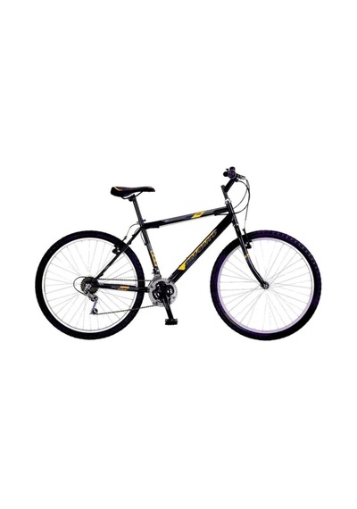 Salcano Excel 24" Jant V Fren 14' Kadro 21 Vites Dağ Bisikleti Siyah Sarı Gri Sarı - Siyah