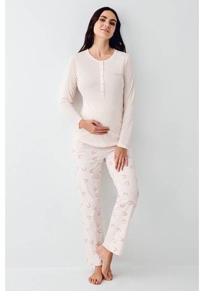 Pierre Cardin Piere Cardin 9066 Modal Hamile Lohusa Pijama Takım V1