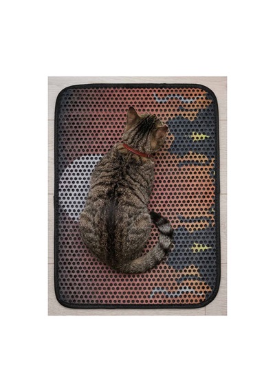 Kedi Elekli Tuvalet Önü Paspası Desenli Sunset - 582146124