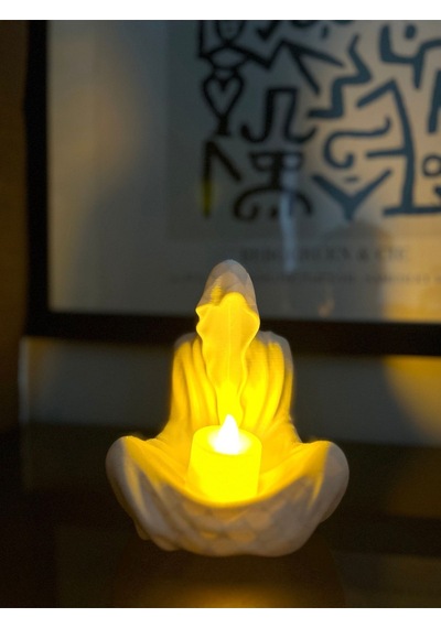 Mumluk Hayalet Ruh Led Tealight Dekoratif Mumluk