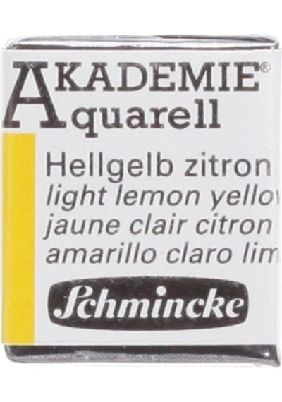 Schmincke Akademie Aquarell Yarım Tablet Sulu Boya 222 Light Lemon Yellow