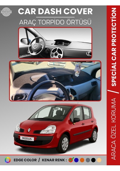 Renault Modus 2004-2012 Torpido Örtüsü Ön Göğüs Koruma Torpido Koruma Tam Uyum Çatlamayı Önler - 338 Stiloto